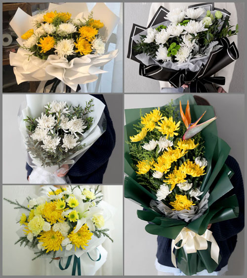 贵州毕节市黔西县新仁乡长井村白事花束代送